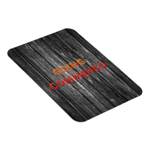 SlipperyJoe's Going Commando bold red orange lette Magnet (Right Side)
