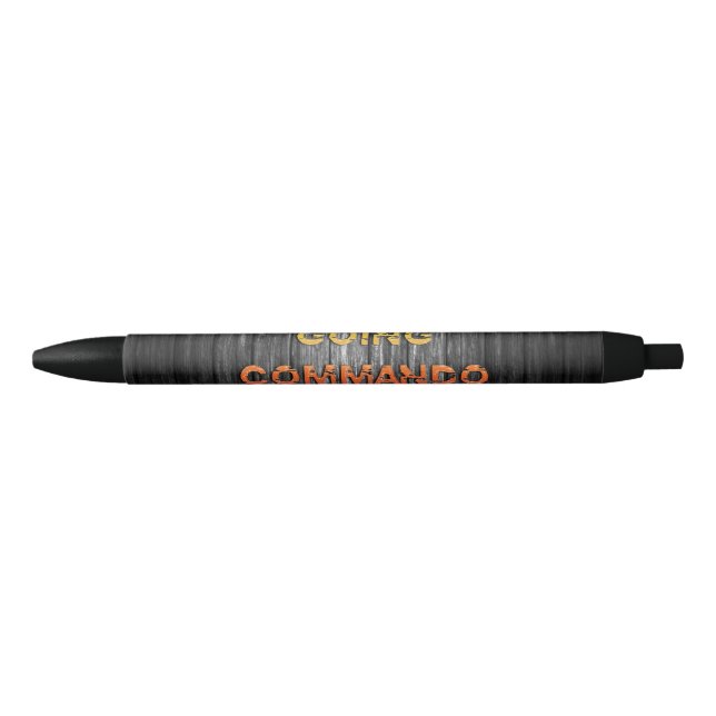 SlipperyJoe's going commando dive-bar energy grit  Black Ink Pen (Front)