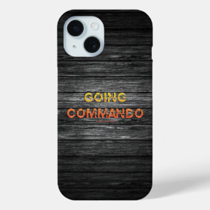 SlipperyJoe's going commando dive-bar energy grit iPhone 15 Case