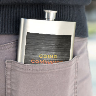 SlipperyJoe's going commando dive-bar energy grit Hip Flask