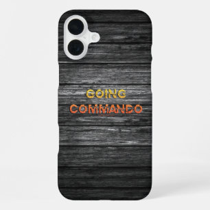 SlipperyJoe's going commando dive-bar energy grit iPhone 16 Plus Case