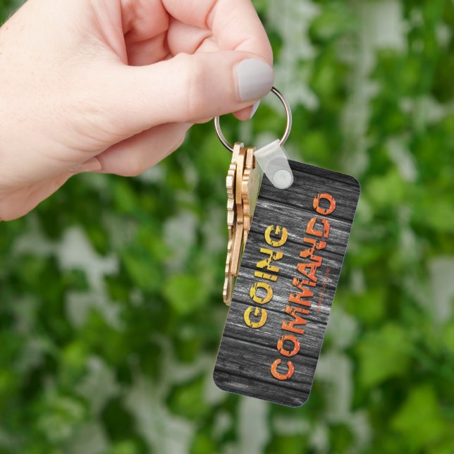 SlipperyJoe's going commando dive-bar energy grit  Key Ring (Hand)