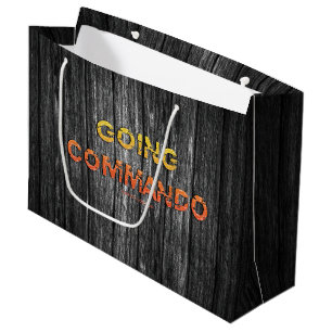 SlipperyJoe's going commando dive-bar energy grit  Large Gift Bag