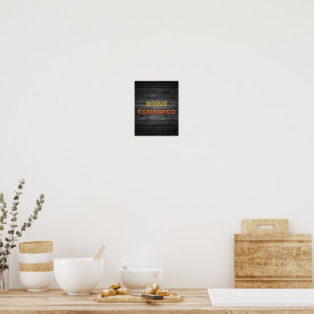 SlipperyJoe's going commando dive-bar energy grit  Poster (Kitchen)