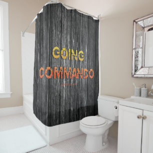 SlipperyJoe's going commando dive-bar energy grit Shower Curtain