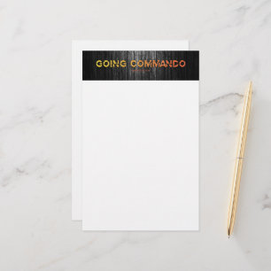 SlipperyJoe's going commando dive-bar energy grit Stationery