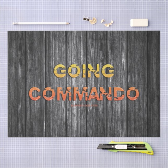SlipperyJoe's going commando dive-bar energy grit  Tissue Paper (Craft)