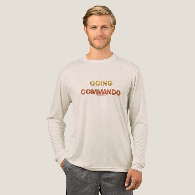SlipperyJoe's going commando dive-bar energy grit  Tri-Blend Shirt (Full Front)