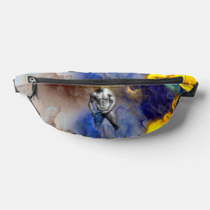 SlipperyJoe's grayscale muscular man physique yell Bum Bags