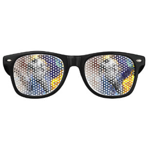 SlipperyJoe's grayscale muscular man physique yell Retro Sunglasses