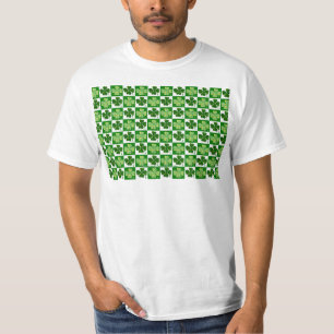 SlipperyJoe's green four-leaf clovers Saint Patric T-Shirt
