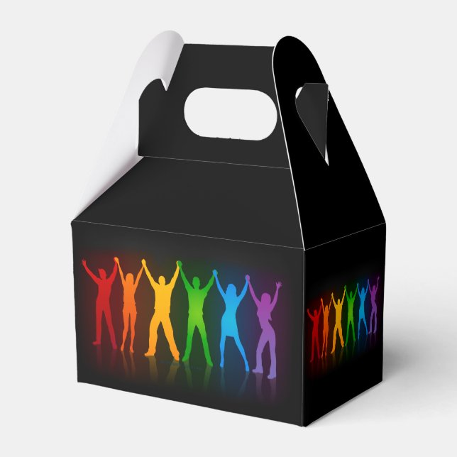 SlipperyJoe's group people holding hands forming l Favour Box (Front Side)