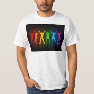 SlipperyJoe's group people holding hands forming l T-Shirt