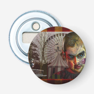 SlipperyJoe's Halloween creepy man doll surreal ca Bottle Opener