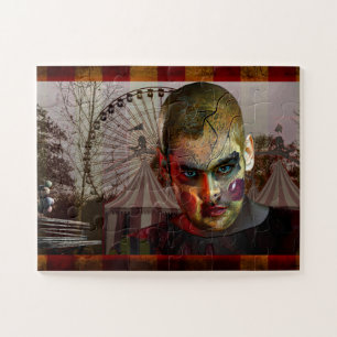 SlipperyJoe's Halloween creepy man doll surreal ca Jigsaw Puzzle