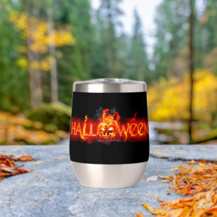 SlipperyJoe's Halloween massive fiery lettering ca