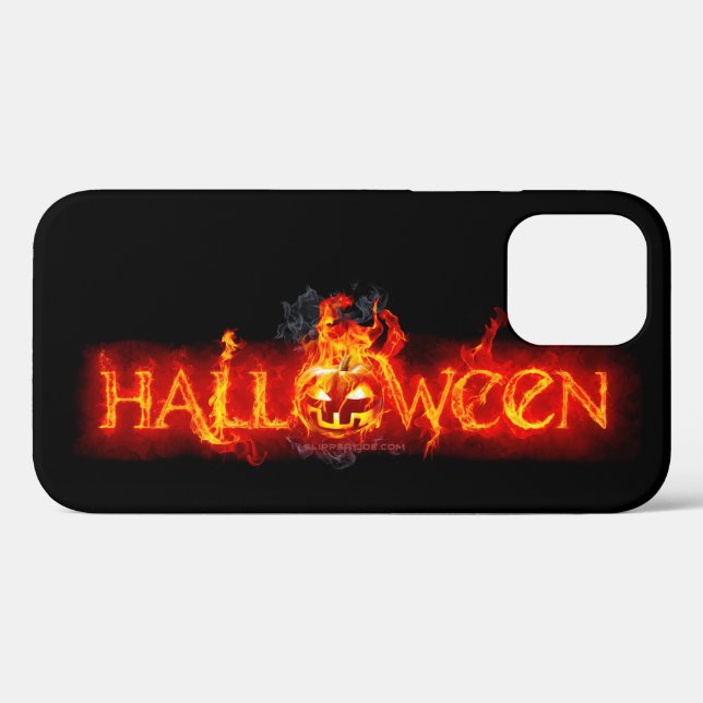 SlipperyJoe's Halloween massive fiery lettering ca Case-Mate iPhone Case (Back (Horizontal))