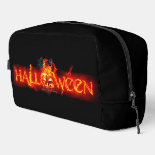 SlipperyJoe's Halloween massive fiery lettering ca Dopp Kit