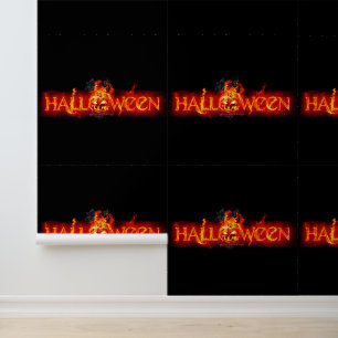 SlipperyJoe's Halloween massive fiery lettering ca Wallpaper