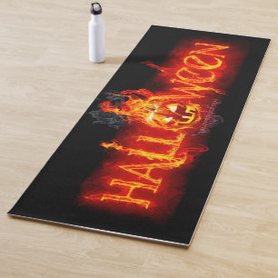 SlipperyJoe's Halloween massive fiery lettering ca Yoga Mat