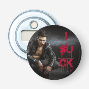 SlipperyJoe's Halloween pale vampiric figure fangs Bottle Opener