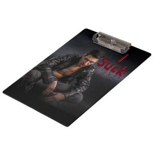 SlipperyJoe's Halloween pale vampiric figure fangs Clipboard