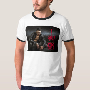 SlipperyJoe's Halloween pale vampiric figure fangs T-Shirt