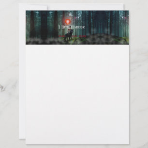 SlipperyJoe's Halloween shirtless muscular man bit Custom Letterhead