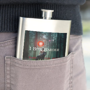SlipperyJoe's Halloween shirtless muscular man bit Hip Flask
