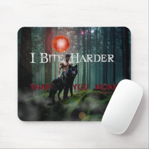 SlipperyJoe's Halloween shirtless muscular man bit Mouse Pad