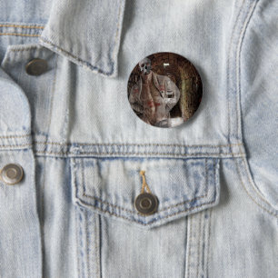SlipperyJoe's Halloween transparent ghost-like man 6 Cm Round Badge