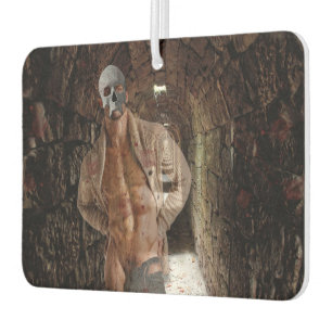SlipperyJoe's Halloween transparent ghost-like man Car Air Freshener