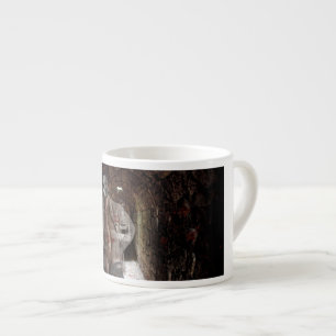 SlipperyJoe's Halloween transparent ghost-like man Espresso Cup
