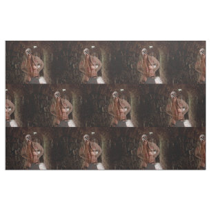 SlipperyJoe's Halloween transparent ghost-like man Fabric