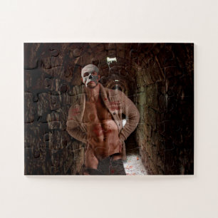 SlipperyJoe's Halloween transparent ghost-like man Jigsaw Puzzle