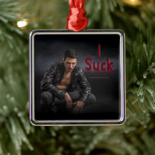 SlipperyJoe's Halloween vampire fangs suck Dracula Metal Tree Decoration