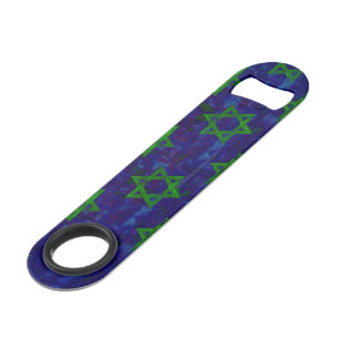 SlipperyJoe's Hanukkah green rows Stars of David c