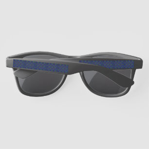 SlipperyJoe's Hanukkah green rows Stars of David c Sunglasses