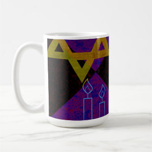 SlipperyJoe's Hanukkah-themed image golden yellow Coffee Mug