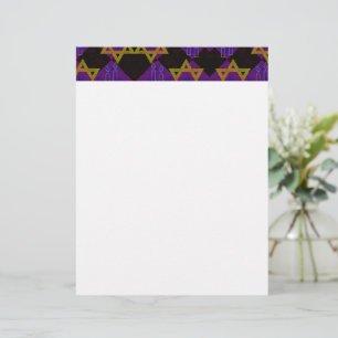 SlipperyJoe's Hanukkah-themed image golden yellow  Custom Letterhead