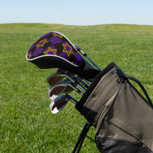 SlipperyJoe's Hanukkah-themed image golden yellow Golf Head Cover