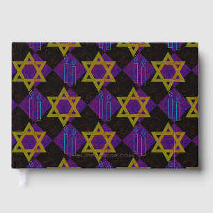 SlipperyJoe's Hanukkah-themed image golden yellow Guest Book