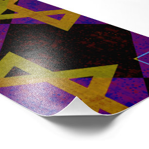 SlipperyJoe's Hanukkah-themed image golden yellow  Photo Print