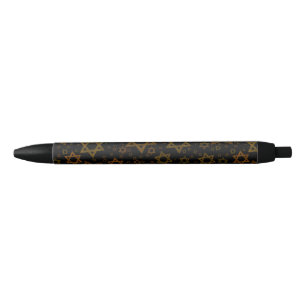 SlipperyJoe's Hanukkah-themed Star David artistic  Black Ink Pen
