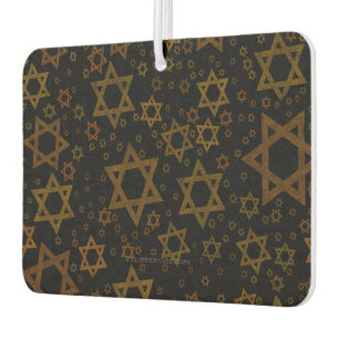 SlipperyJoe's Hanukkah-themed Star David artistic  Car Air Freshener