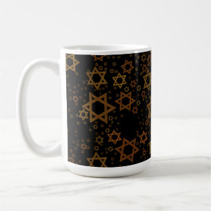 SlipperyJoe's Hanukkah-themed Star David artistic Coffee Mug