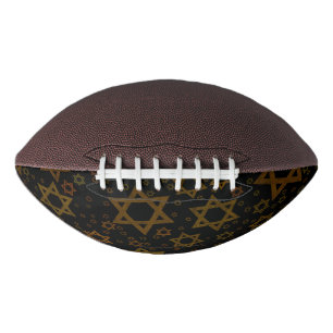 SlipperyJoe's Hanukkah-themed Star David artistic  Football