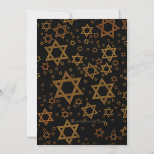 SlipperyJoe's Hanukkah-themed Star David artistic  Holiday Card