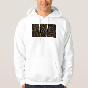 SlipperyJoe's Hanukkah-themed Star David artistic  Hoodie