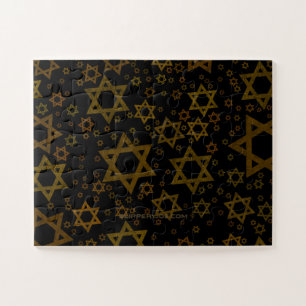 SlipperyJoe's Hanukkah-themed Star David artistic Jigsaw Puzzle